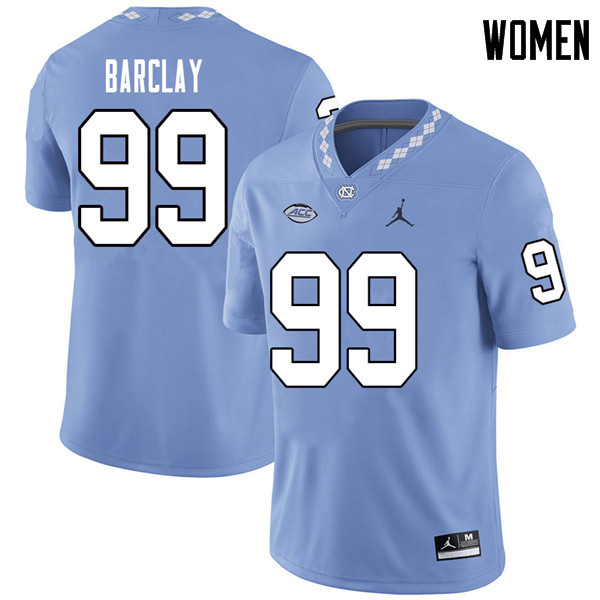 Jordan Brand Women #99 George Barclay North Carolina Tar Heels College Football Jerseys Sale-Carolin